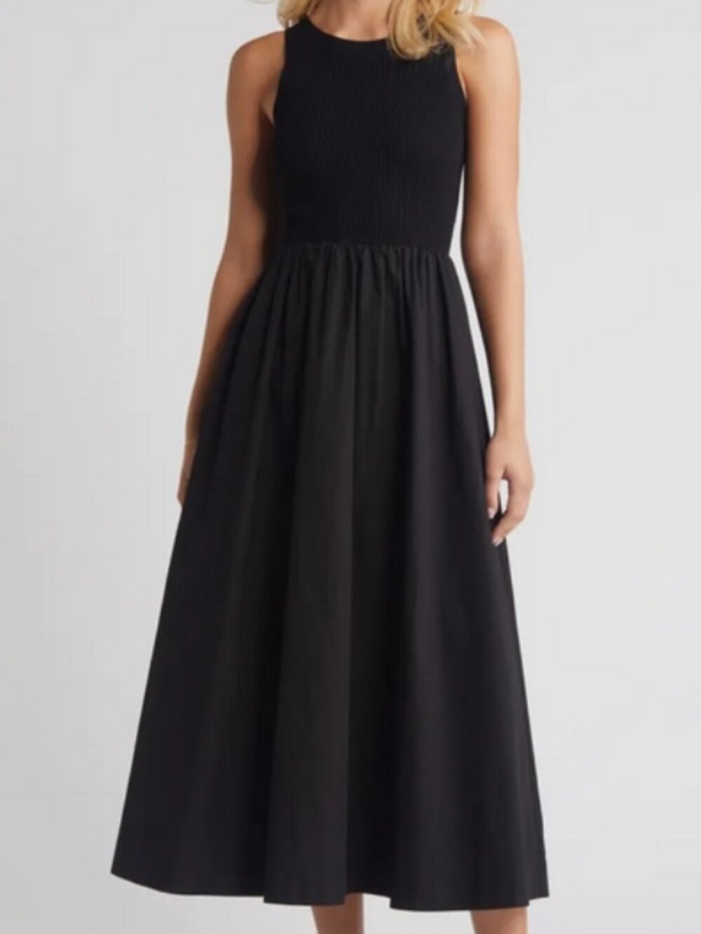 MIDI SLEEVELESS SUNDRESS | MOON RIVER